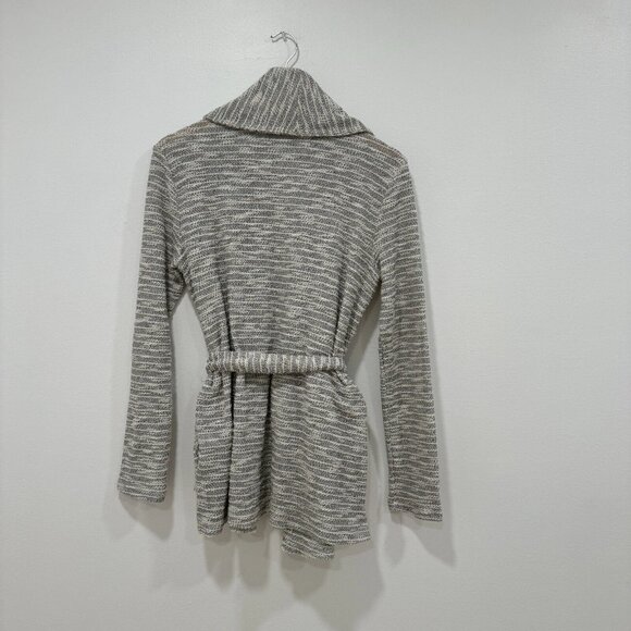 Soft Joie Loretto Slub Knit Shawl Collar Textured Tie Cardigan S Pockets Cozy - Picture 3 of 9